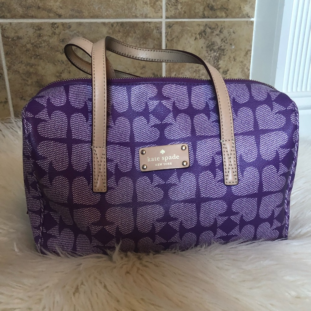 Purple Kate Spade Logo Bag